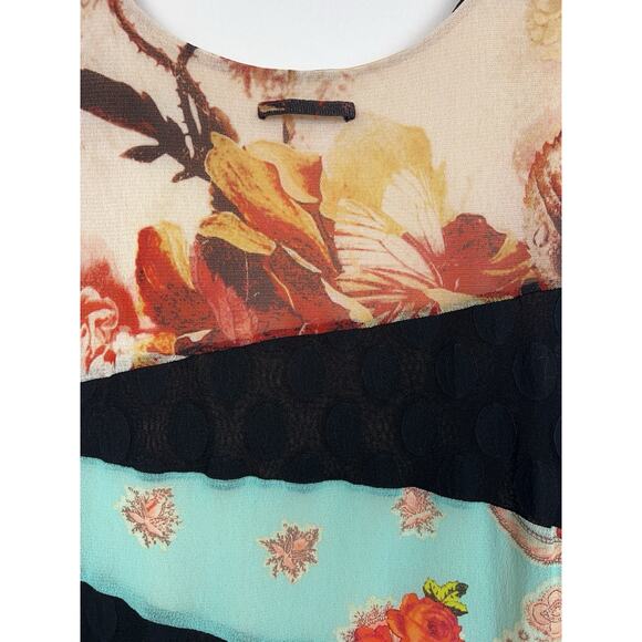 Vintage Jean Paul Gaultier Soleil Fuzzi Patchwork Mesh Dress 90s/2000s /L - Picture 7 of 12